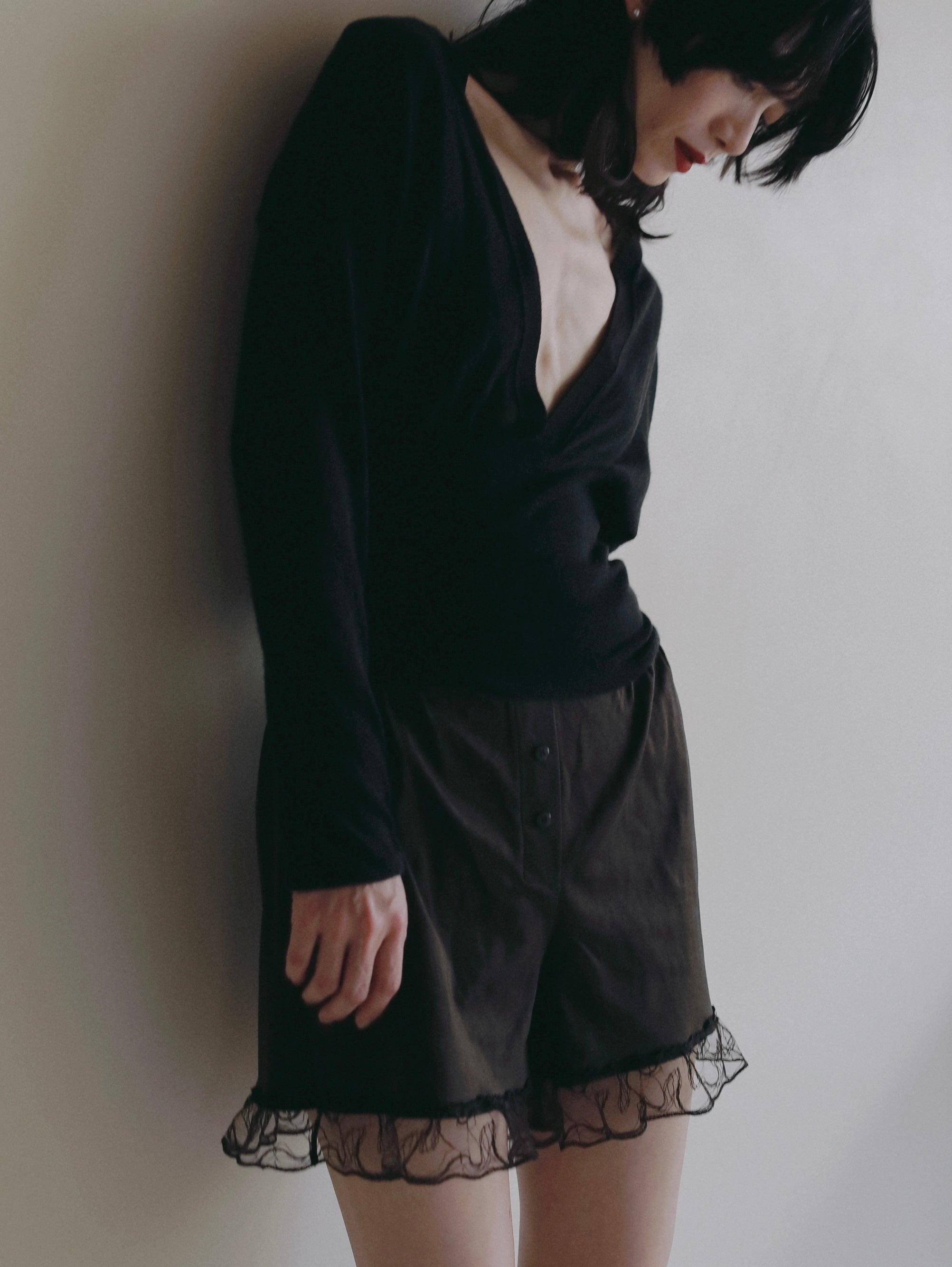 〈2026AW〉SILKY COTTON LOUNGE PERIOD SHORTS