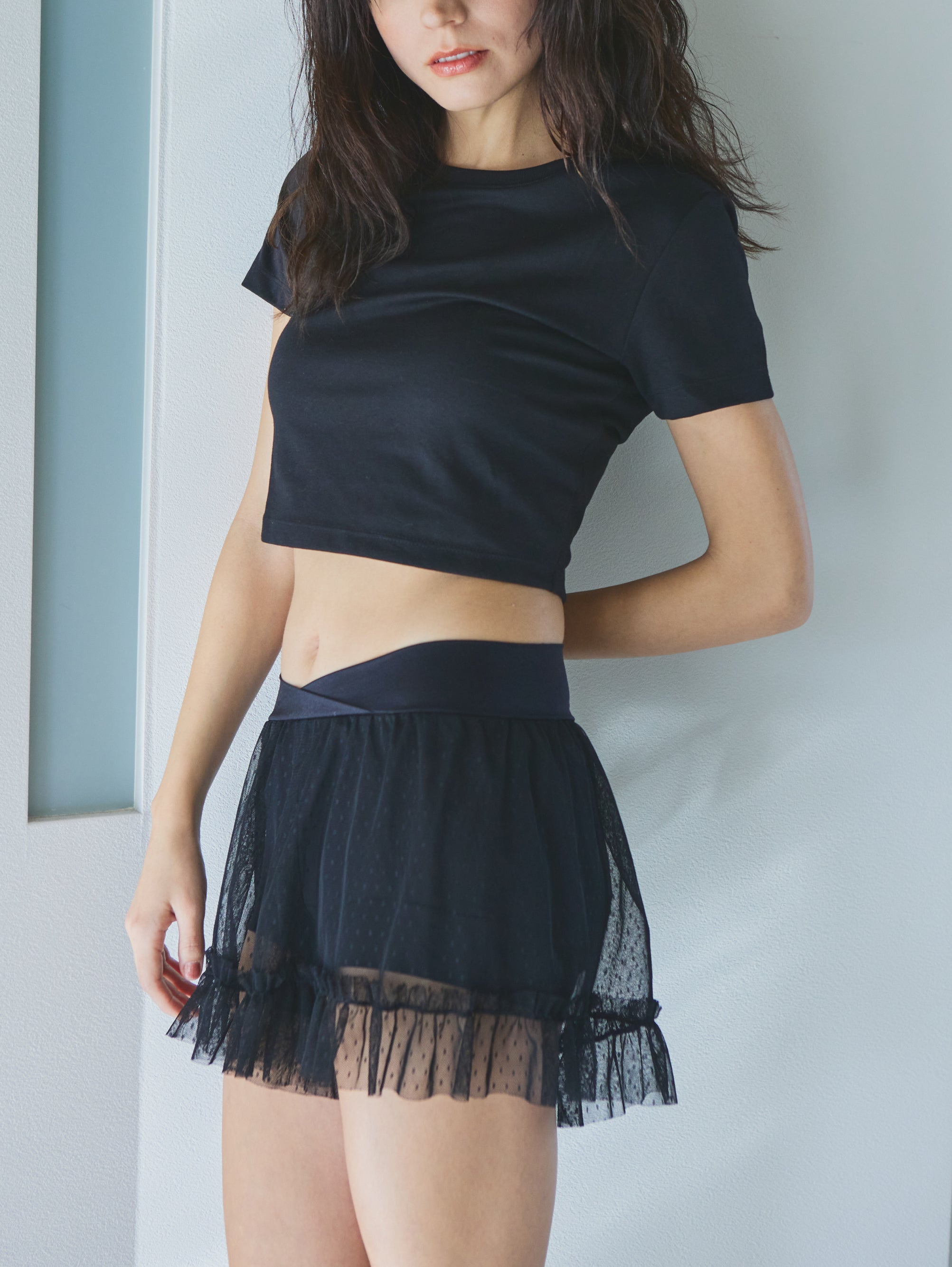 DOT TULLE LOUNGE PERIOD SHORTS