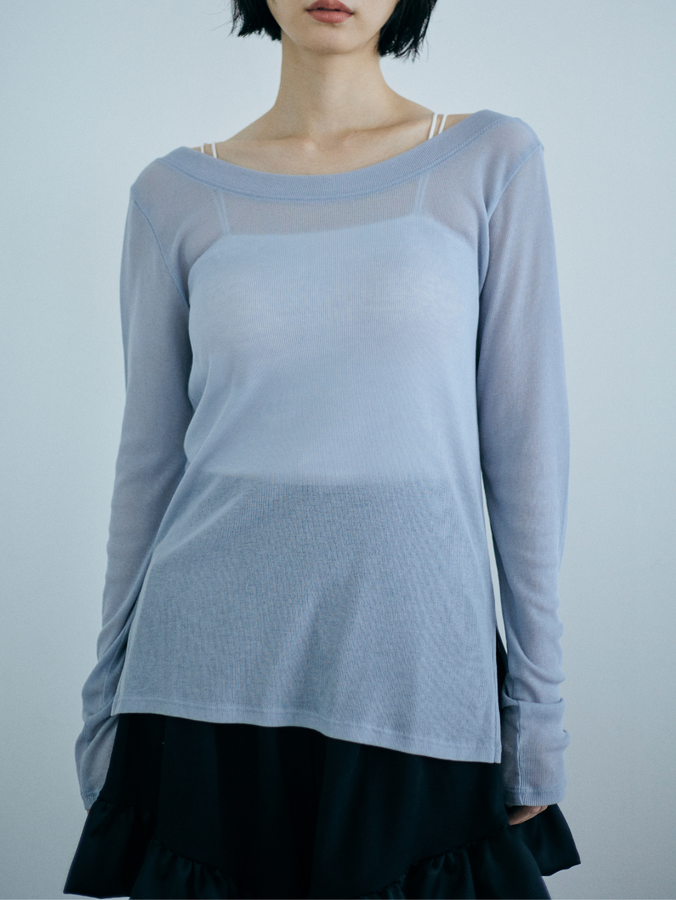 OPEN BACK SHEER LOUNGE TOP