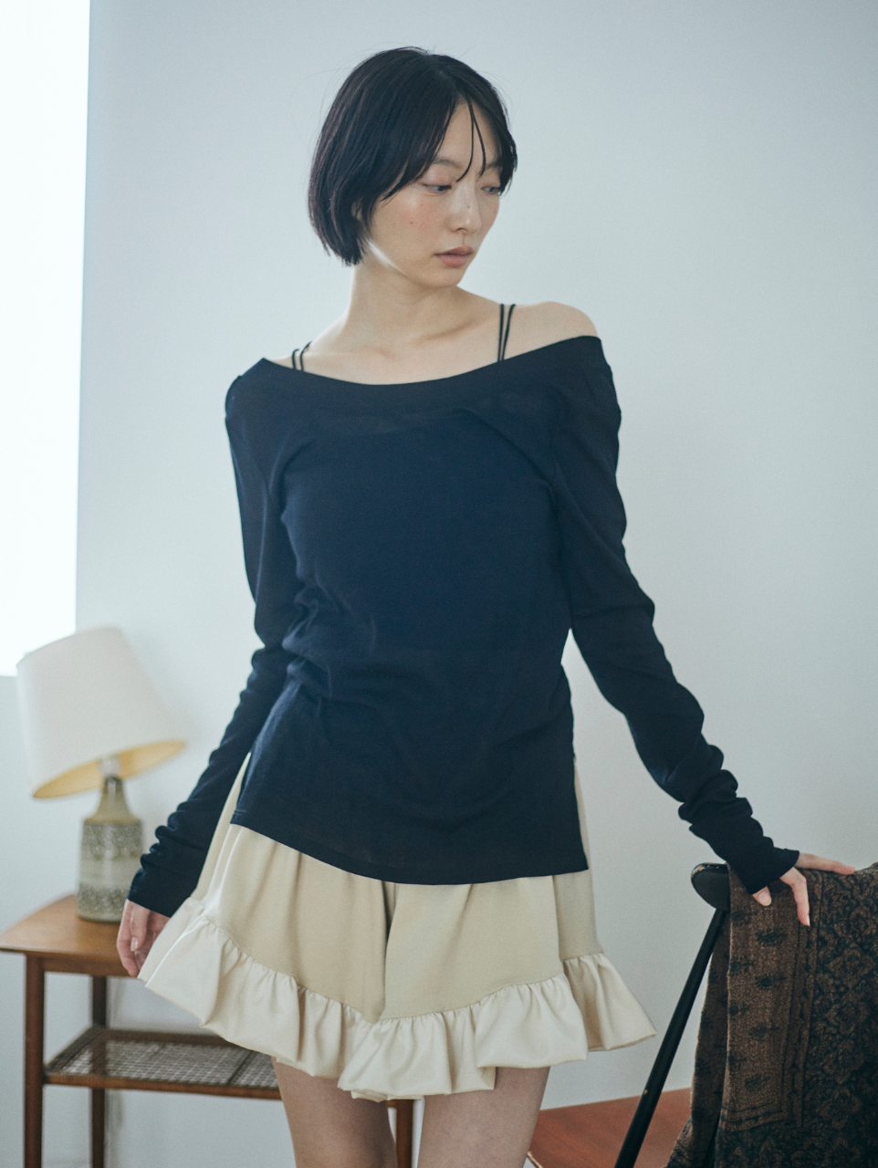RIB WRAP LOUNGE PERIOD SHORTS