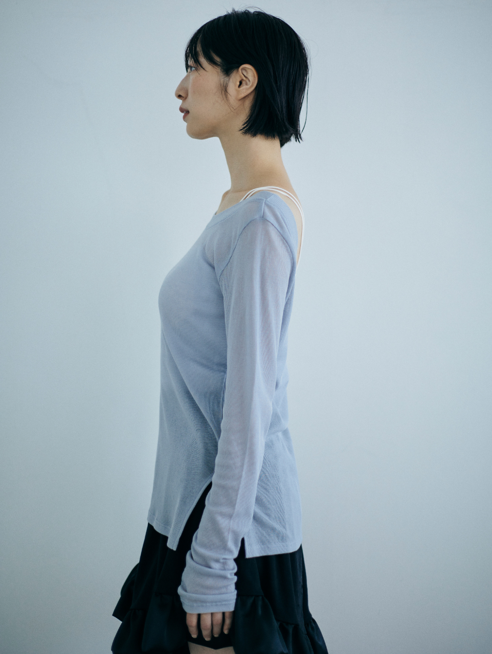 OPEN BACK SHEER LOUNGE TOP