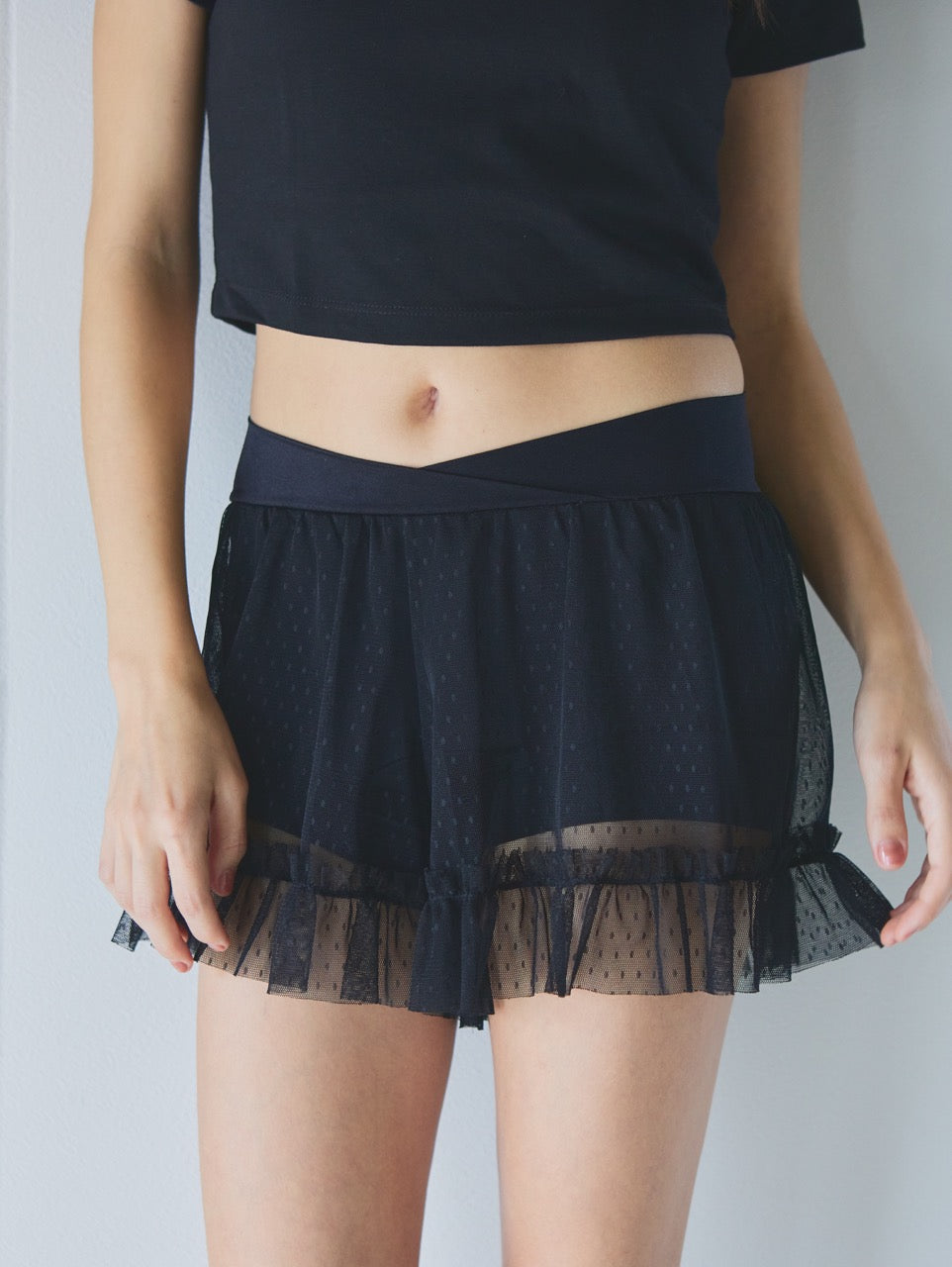 DOT TULLE LOUNGE PERIOD SHORTS