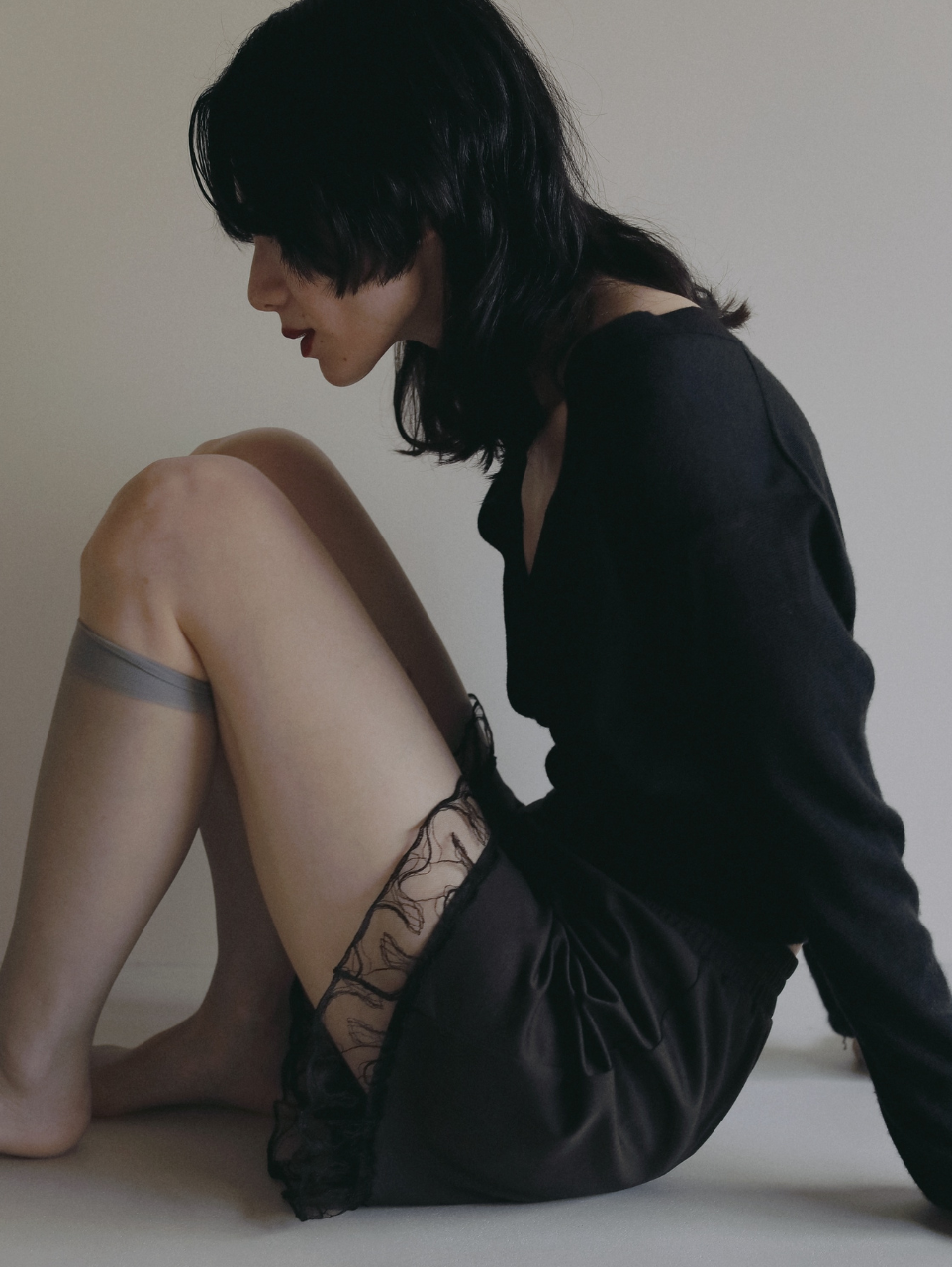 〈2026AW〉SILKY COTTON LOUNGE PERIOD SHORTS