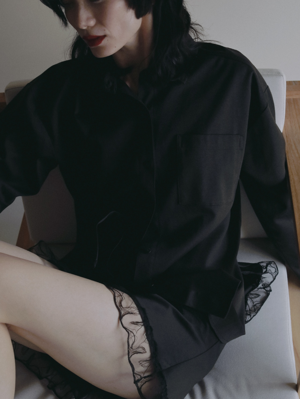 〈2026AW〉SILKY COTTON LOUNGE SHIRT