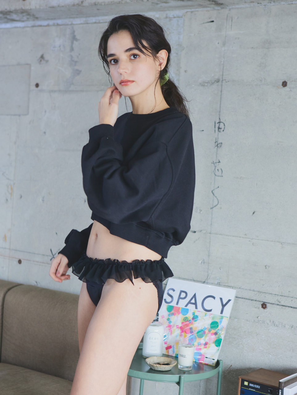 FRILLED SHEER PERIOD SHORTS