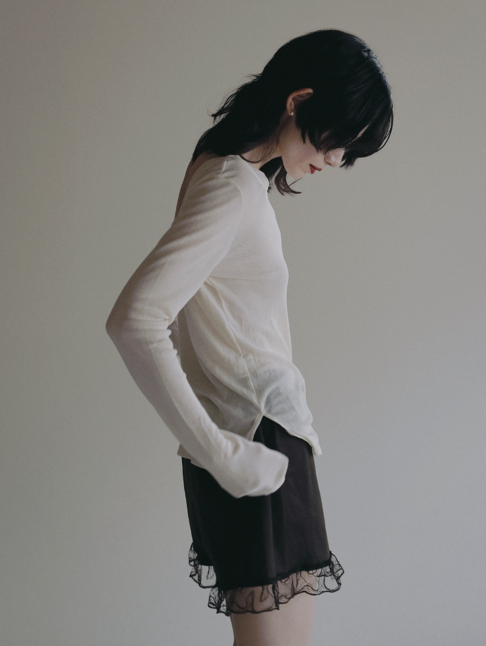 OPEN BACK SHEER LOUNGE TOP