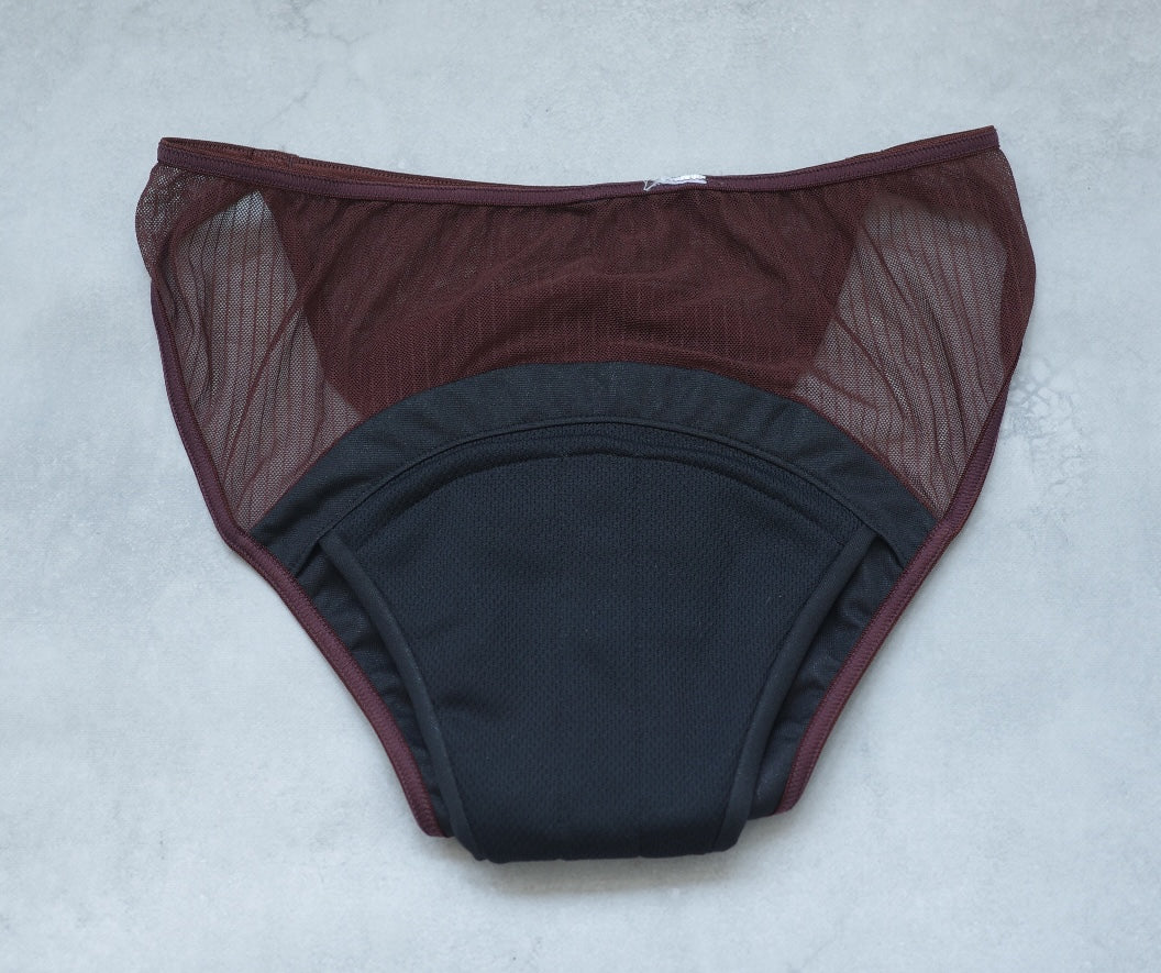 〈2026AW〉SHEER NET STRIPE PERIOD SHORTS LIGHT