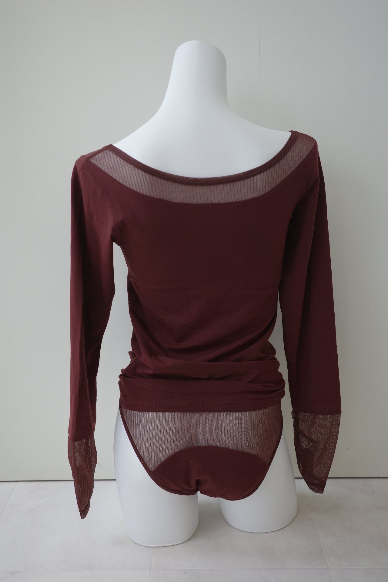〈2026AW〉SHEER STRIPE LAYERED LOUNGE TOP