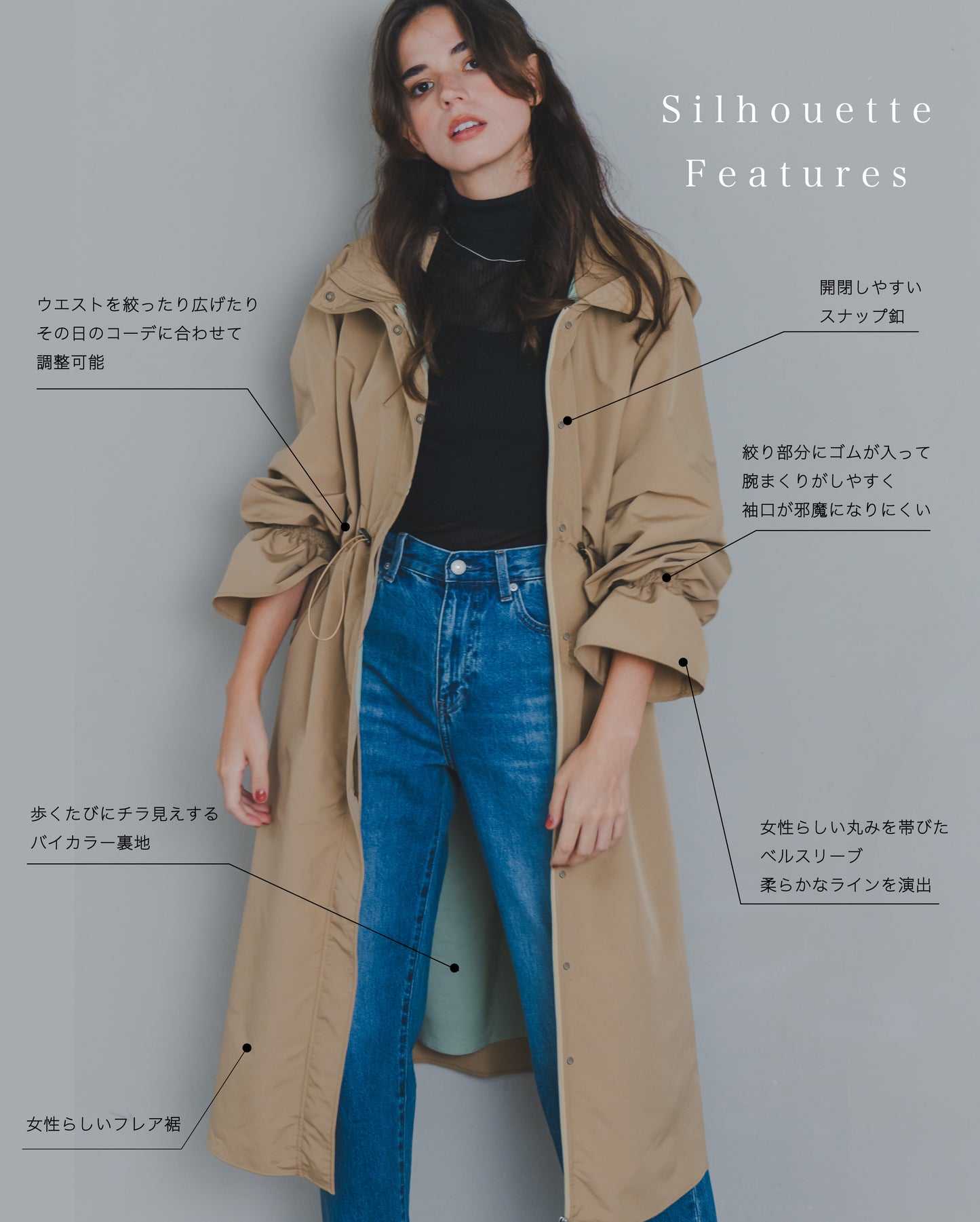 BELL SLEEVE RAIN DRESS