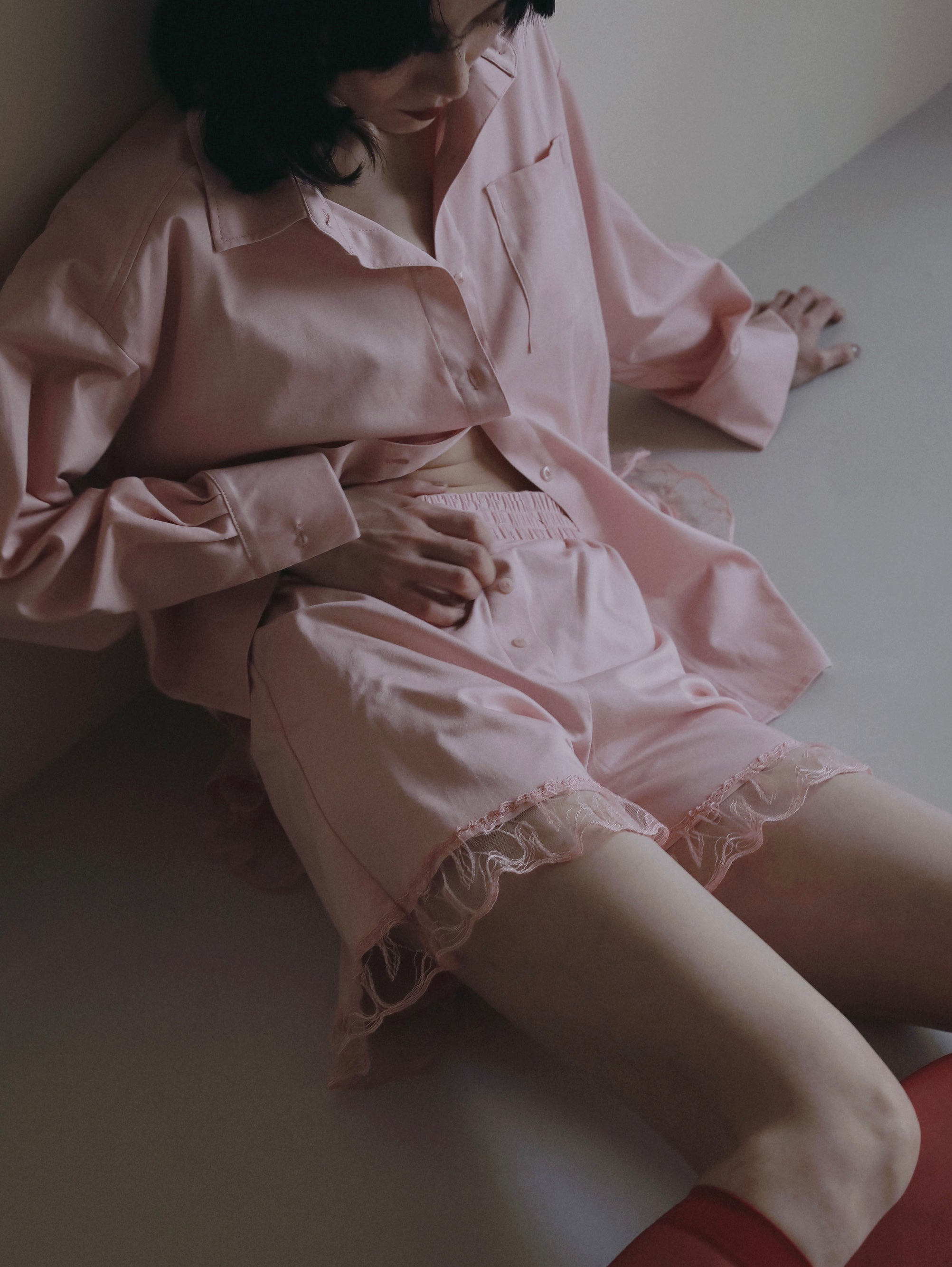〈2026AW〉SILKY COTTON LOUNGE PERIOD SHORTS