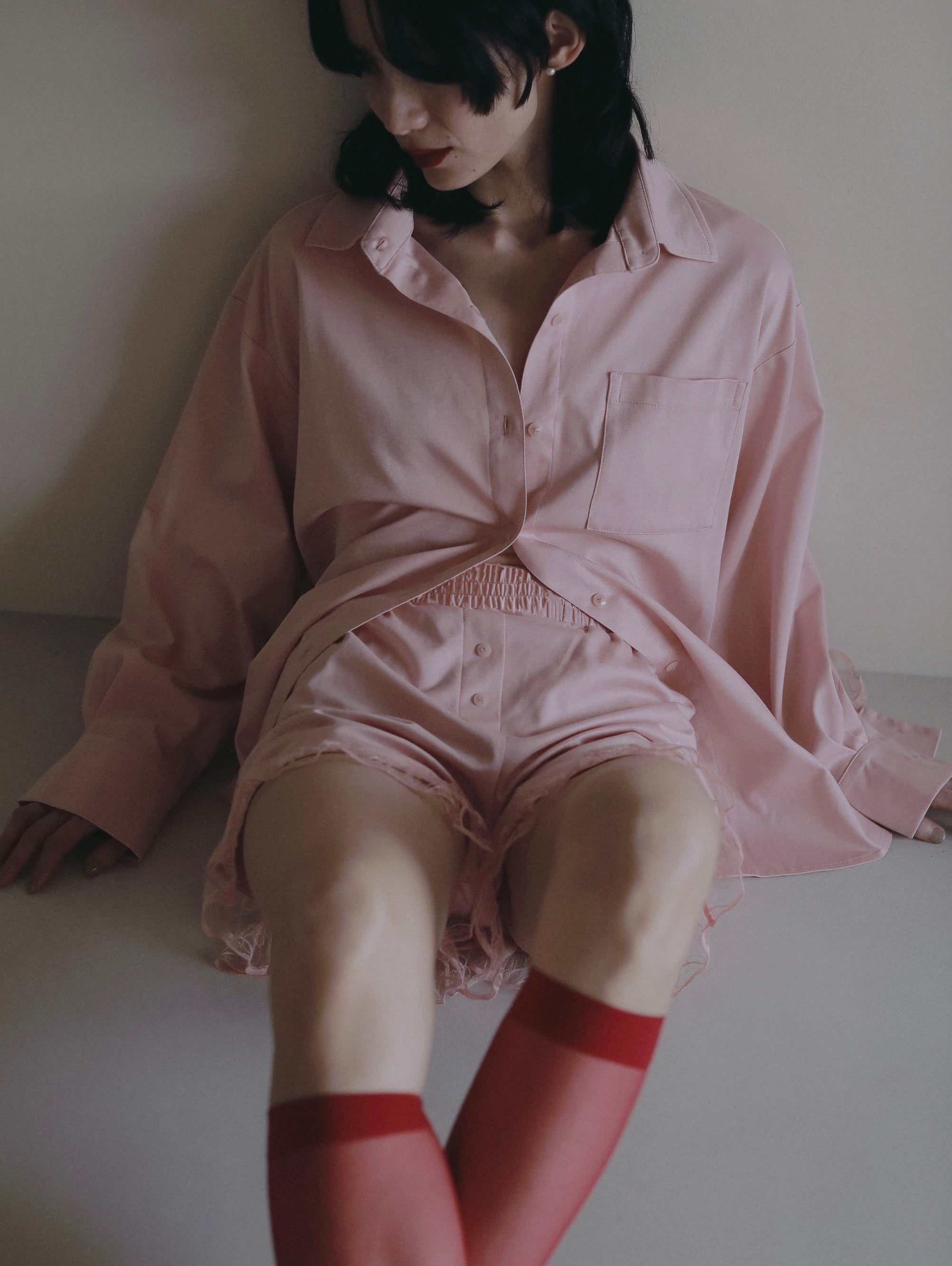 〈2026AW〉SILKY COTTON LOUNGE PERIOD SHORTS