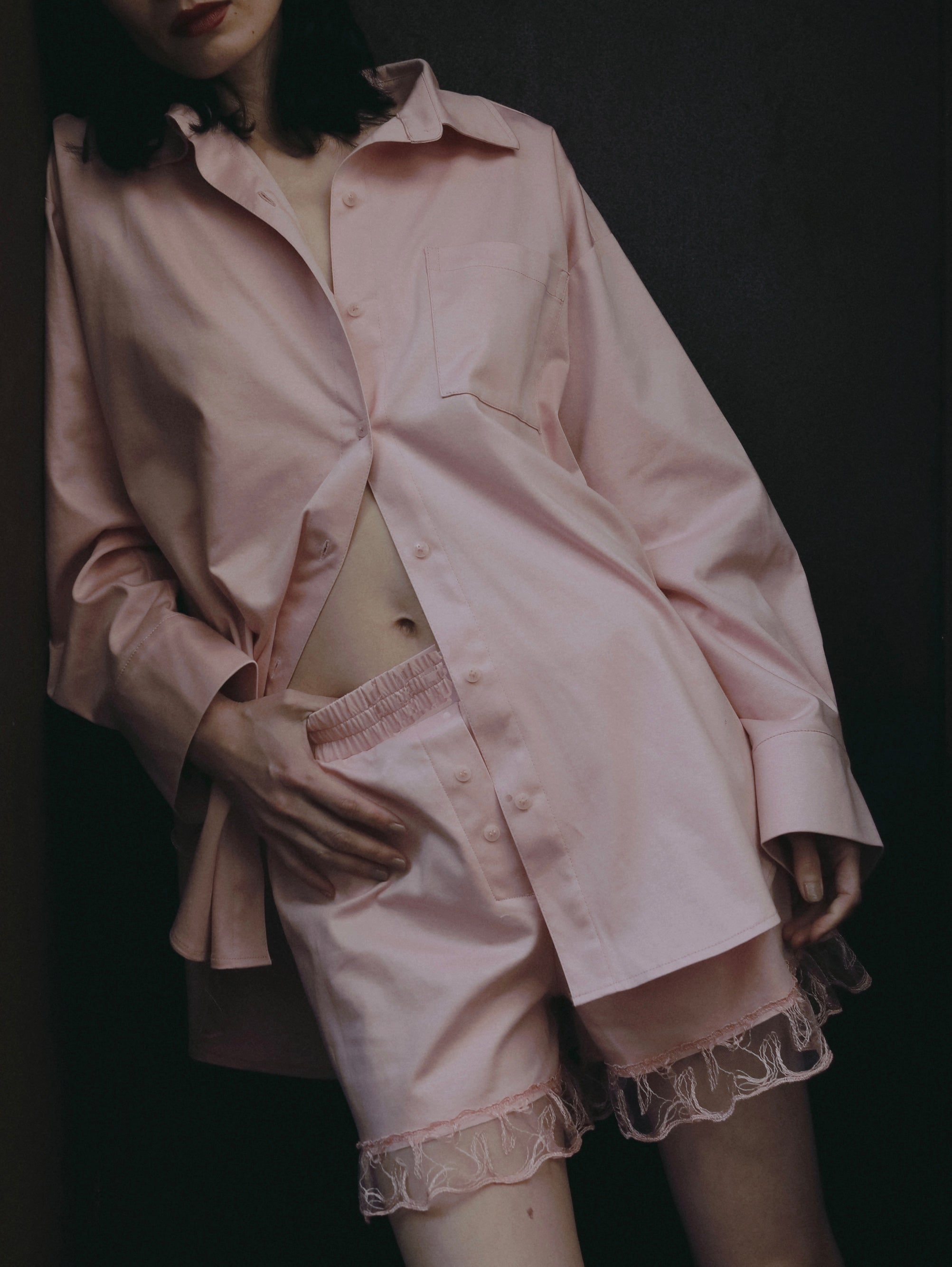〈2026AW〉SILKY COTTON LOUNGE PERIOD SHORTS