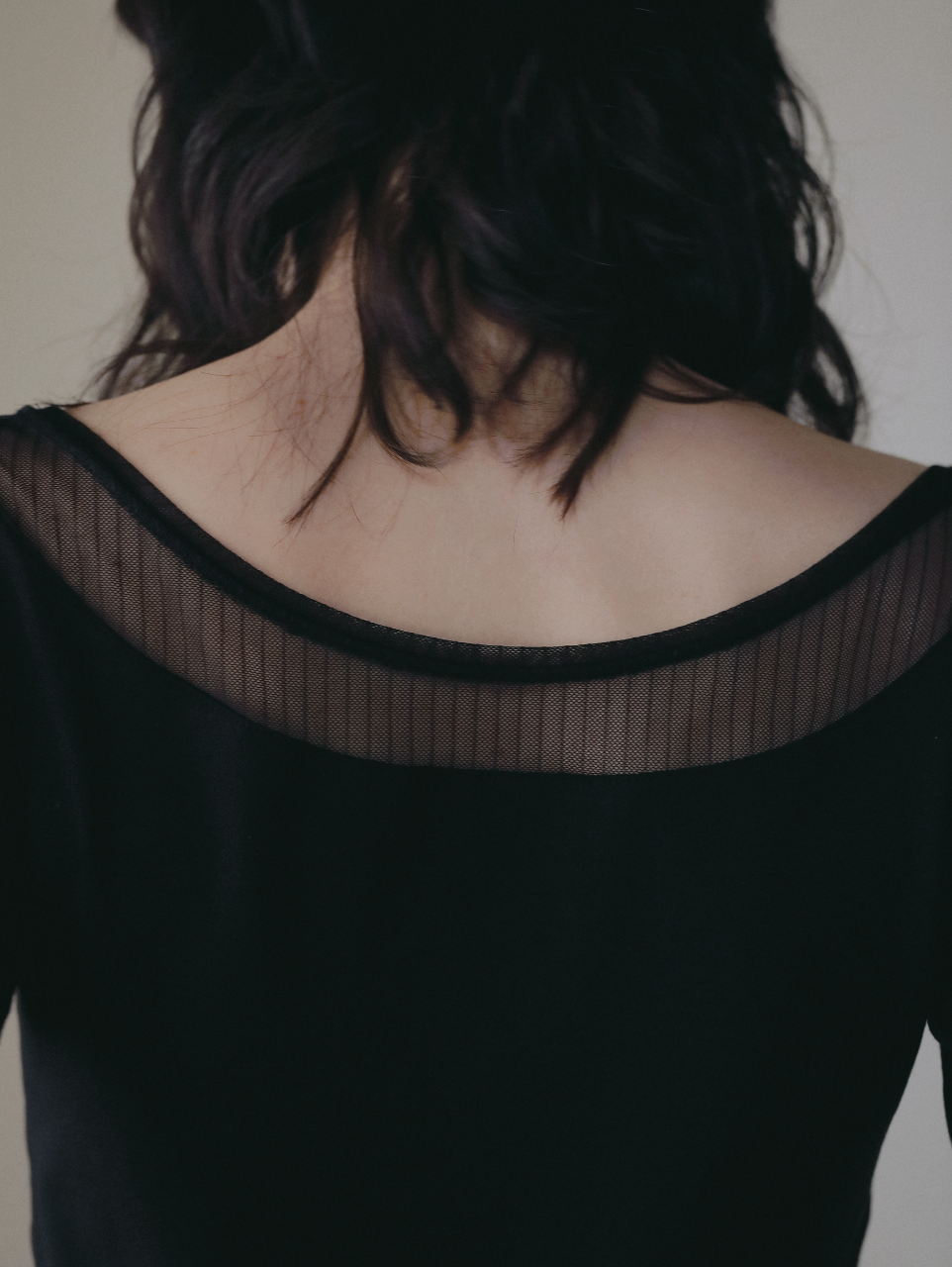 〈2026AW〉SHEER STRIPE LAYERED LOUNGE TOP