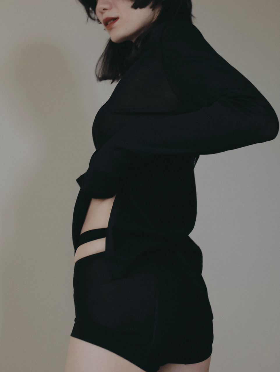OPEN BACK SHEER LOUNGE TOP