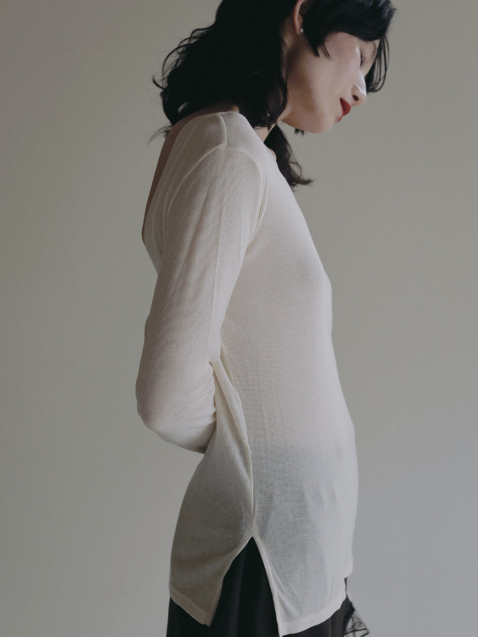 OPEN BACK SHEER LOUNGE TOP