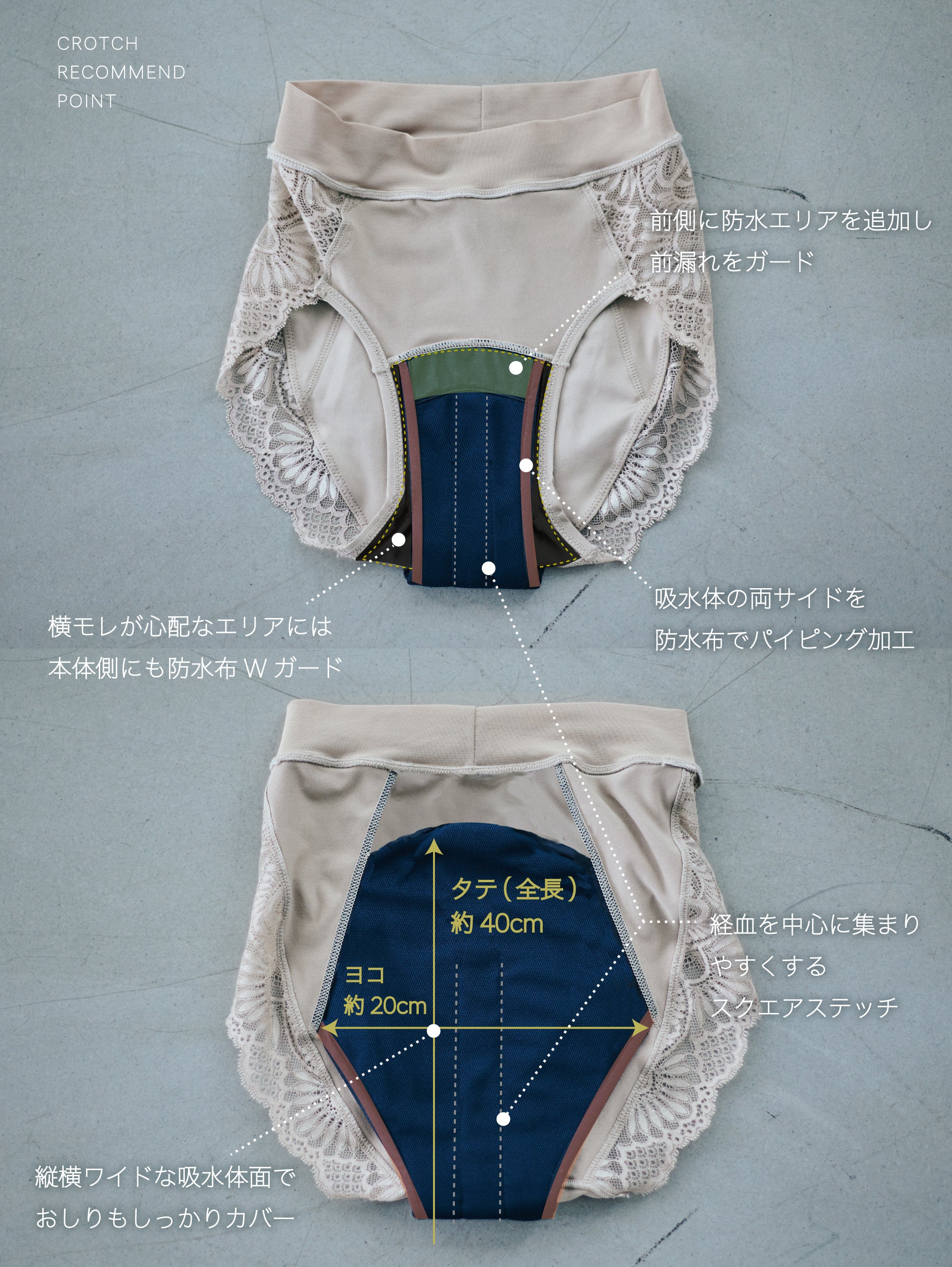 FRAME LACE PERIOD SHORTS