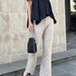 SCALLOP SLIT FLARE PANTS